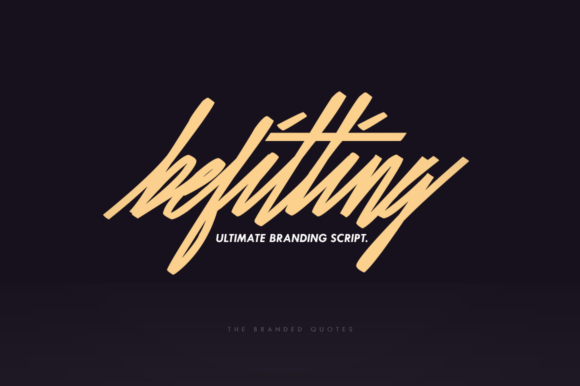 Befitting Font preview 2