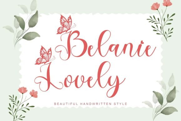 Belanie Lovely Font Belanie Lovely Font