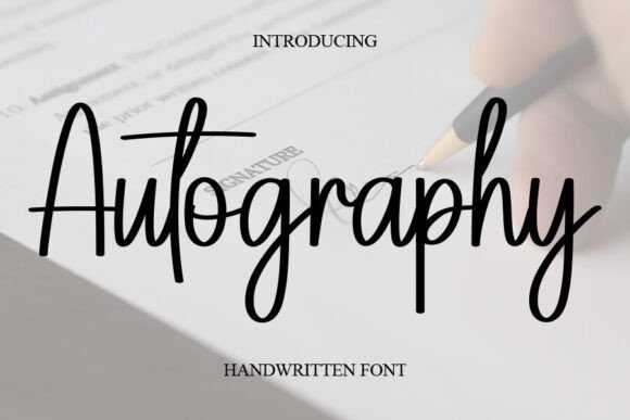 Autography Font Autography Font