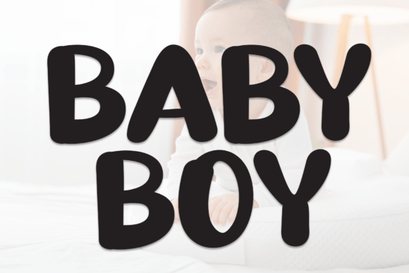 Baby Boy Font Baby Boy Font