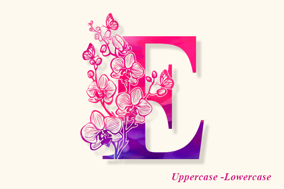 Bella Flower Monogram Font preview 2