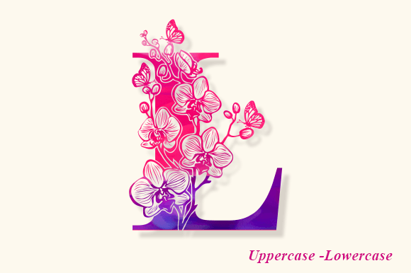 Bella Flower Monogram Font preview 3