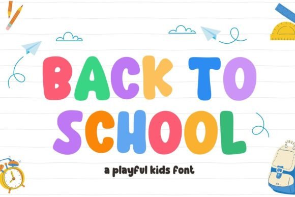 Back to School Font preview 2