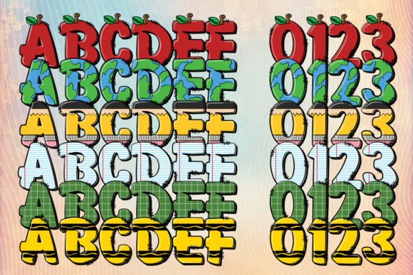 Back to School Font preview 2