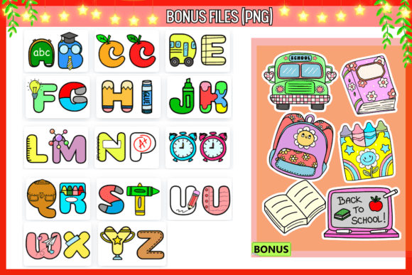 Back to School Font preview 3