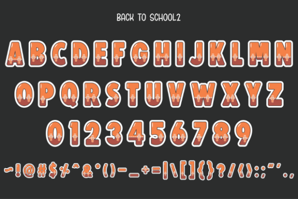 Back to School Font preview 4