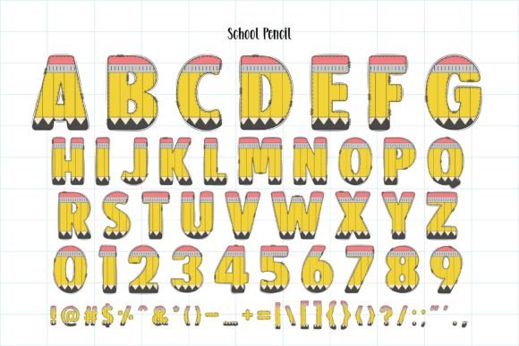 Back to School Font preview 2