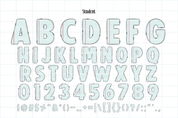 Back to School Font preview 3
