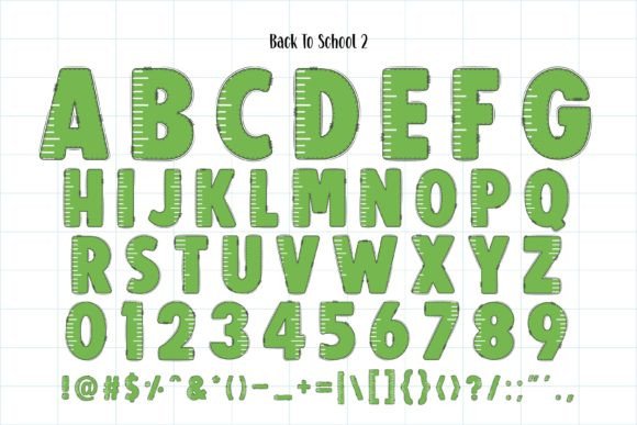 Back to School Font preview 4
