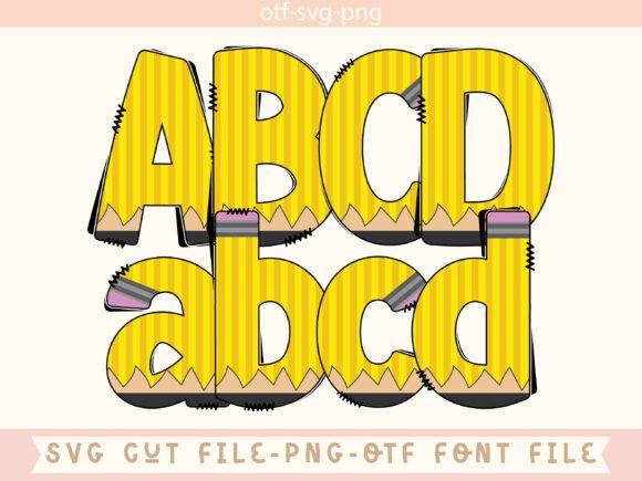 Back to School Font preview 4