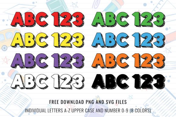 Back to School Font preview 3
