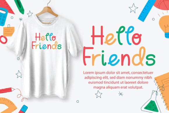 Back to School Font preview 4
