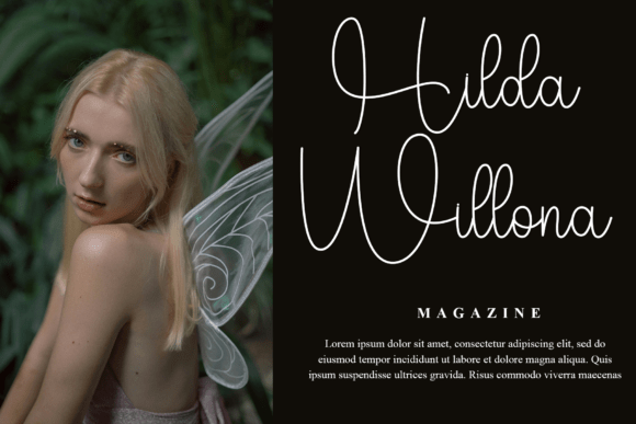 Background Handmade Font preview 2