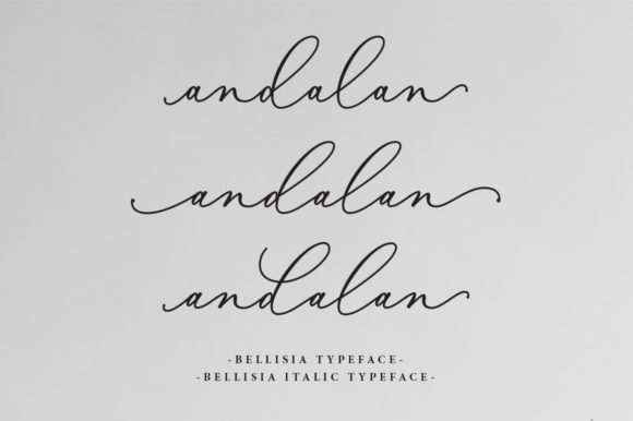 Bellisia Font preview 2