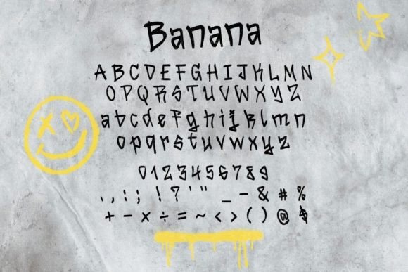 Banana Font preview 2
