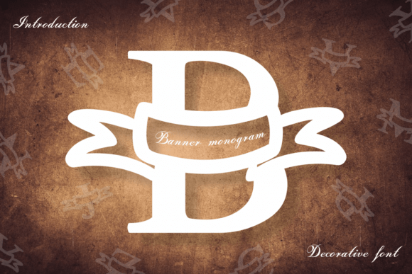 Banner Monogram Font Banner Monogram Font