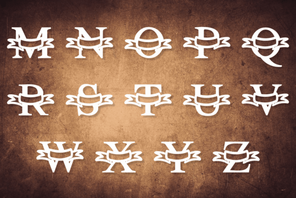Banner Monogram Font preview 3