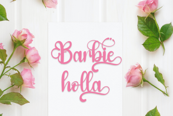 Barbie Font preview 4