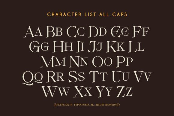 Beltkong Font preview 2