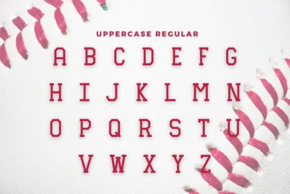 Baseball Font preview 2