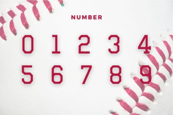 Baseball Font preview 4