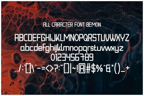Bemon Font preview 2