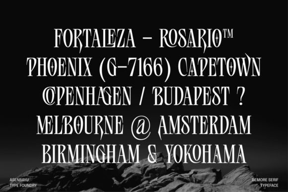 Bemore Serif Font preview 2