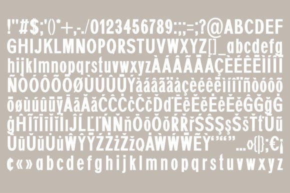 Bauhaus Font preview 4