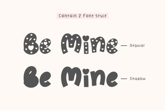 Be Mine Font preview 2