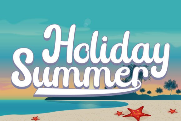 Beach Font preview 2