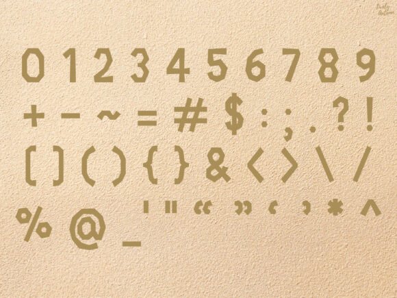 Beach Font preview 3