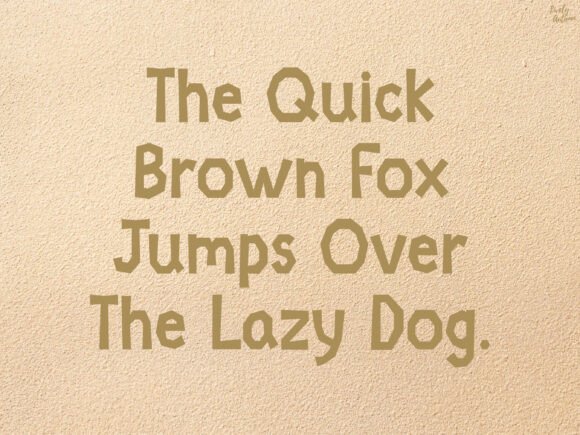 Beach Font preview 4