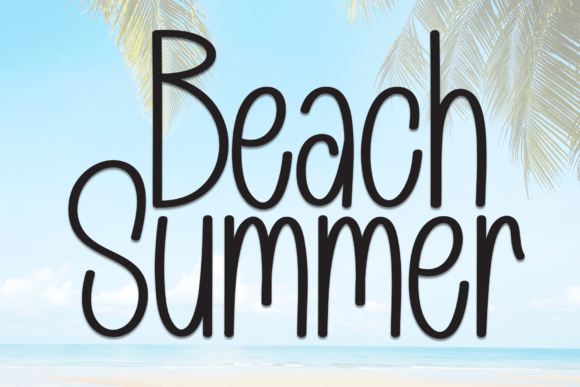 Beach Summer Font
