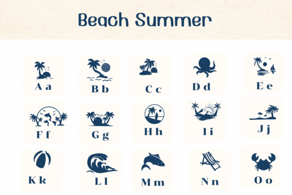 Beach Summer Font preview 2