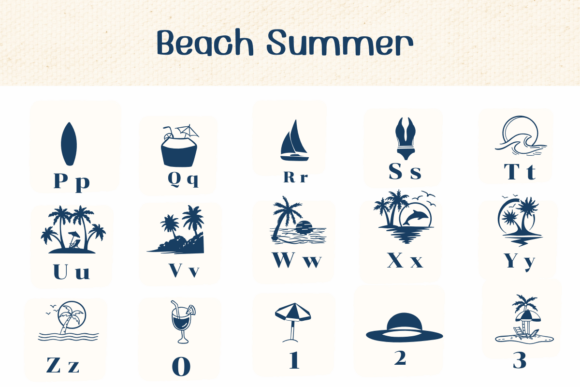 Beach Summer Font preview 3