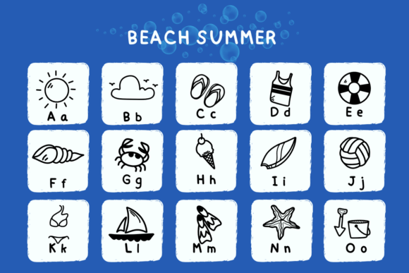 Beach Summer Font preview 2