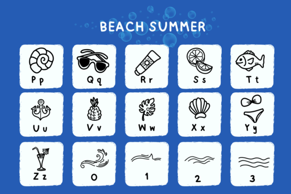 Beach Summer Font preview 3