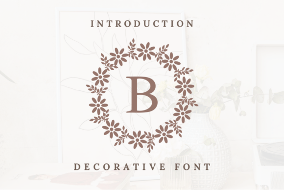 Beautiful Flower Monogram Font