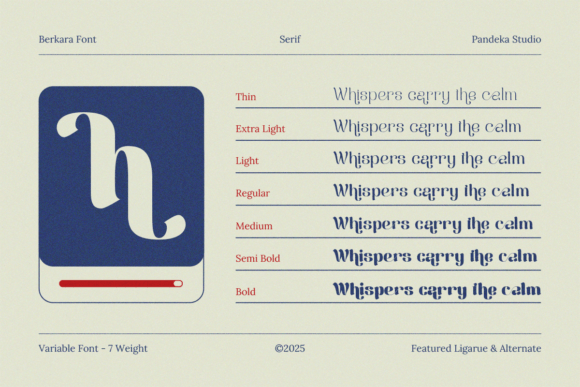 Berkara Font preview 2