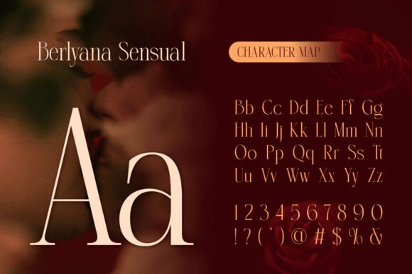 Berlyana Sensual Font preview 2