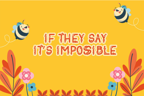 Bee Sweet Font preview 2