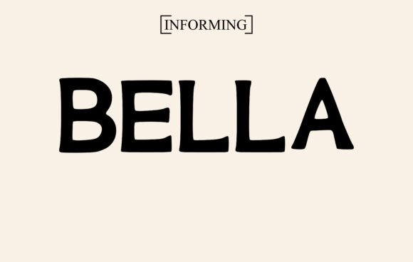 Bella Font preview 2