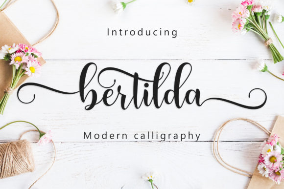 Bertilda Script Font Bertilda Script Font