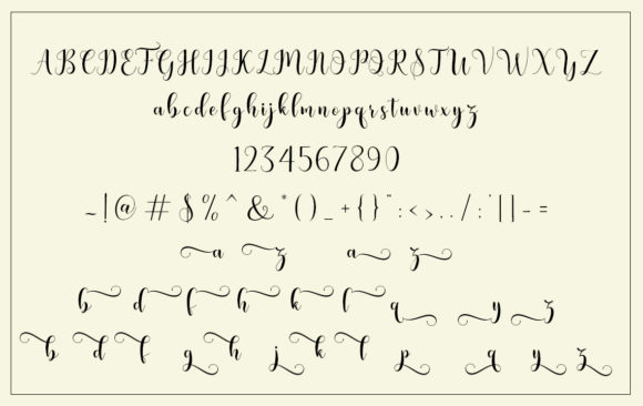 Bertilda Script Font preview 3