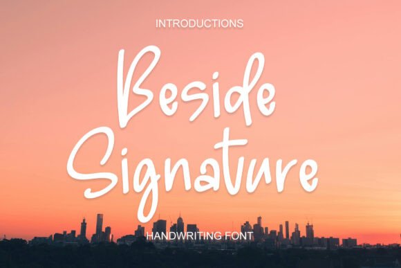 Beside Signature Font