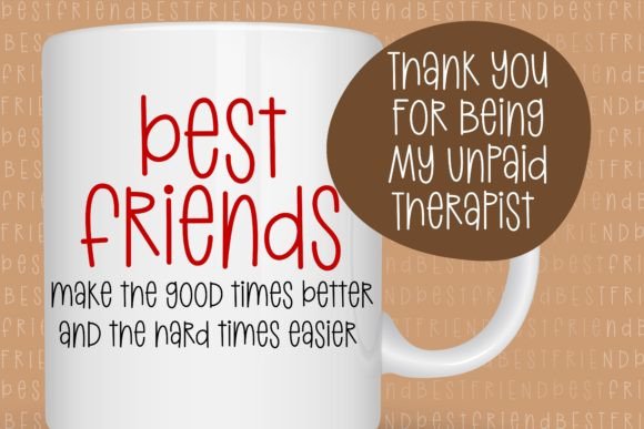 Best Friend Font preview 2