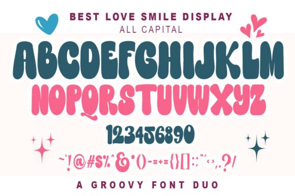 Best Love Smile Duo Font preview 4