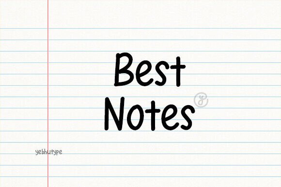 Best Notes Font