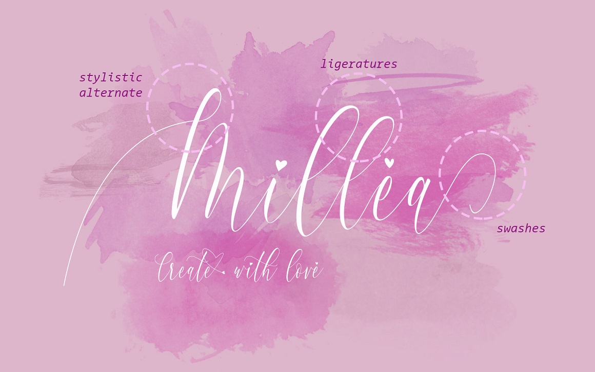 Charlotte Calligraphy Font preview 4