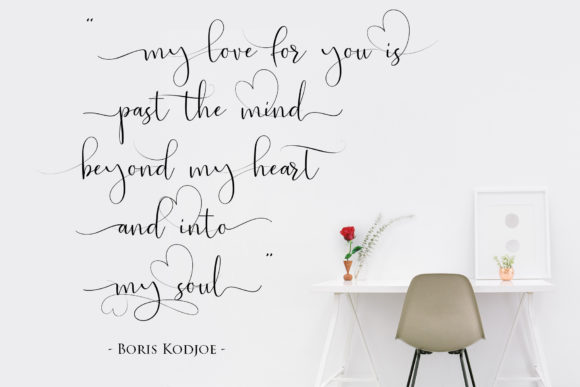 Bestlove Font preview 2